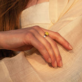 Foto von Verstellbarer Ring mit Stein • 8mm