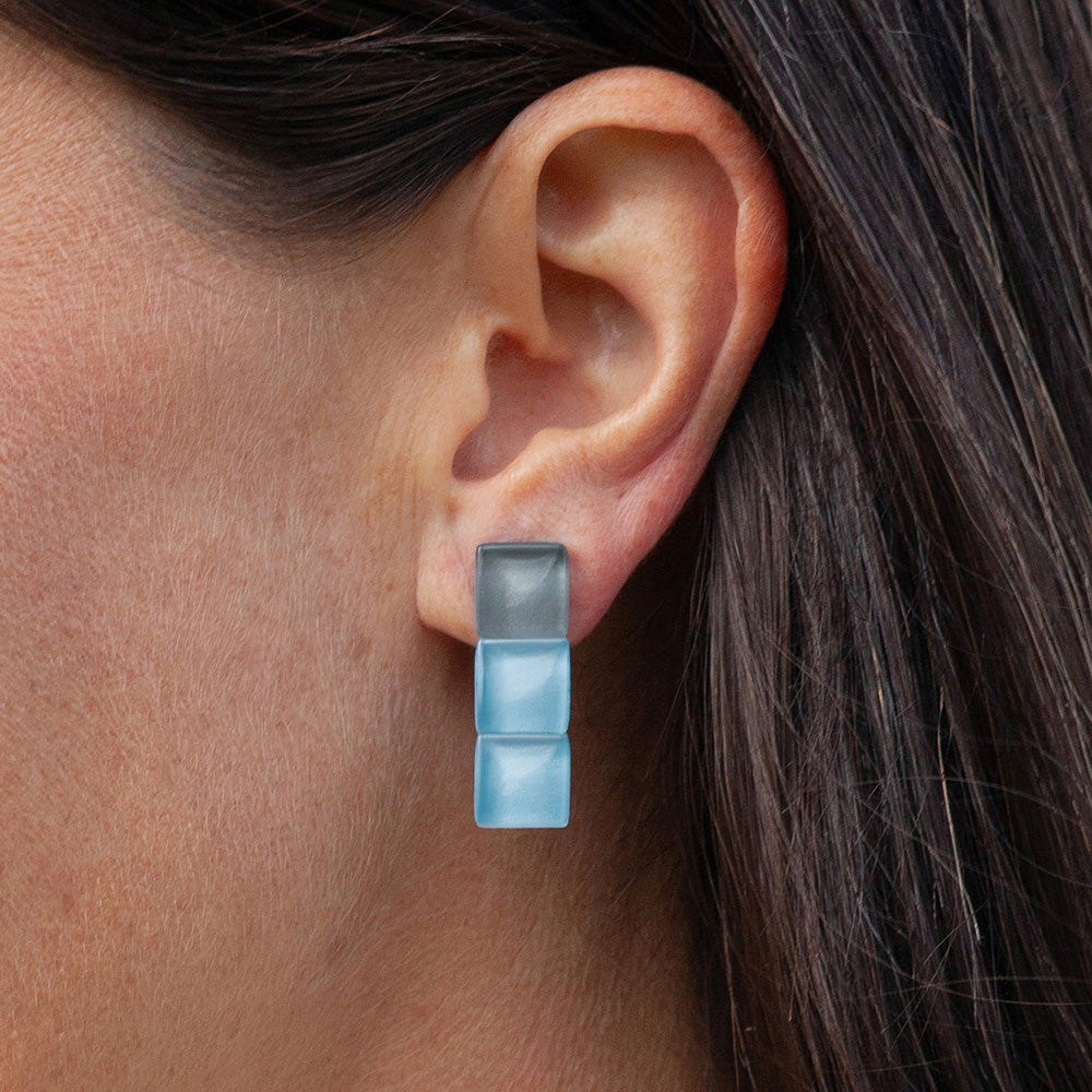 Foto von Geometrische Clips Ohrringe
