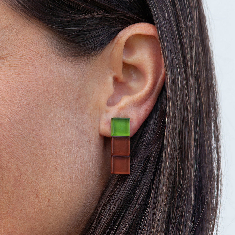 Foto von Geometrische Clips Ohrringe