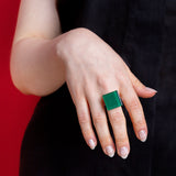 Foto von Statement ring with 20mm stone • adjustable size