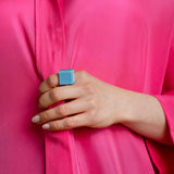 Foto von Statement ring with 20mm stone • adjustable size