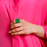 Foto von Statement ring with 20mm stone • adjustable size