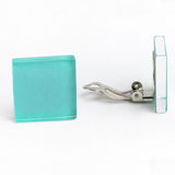 Statement Clip Ohrringe aus Glas • 20mm Statement Clip Ohrringe aus Glas • 20mm