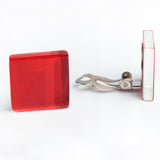 Statement Clip Ohrringe aus Glas • 20mm Statement Clip Ohrringe aus Glas • 20mm