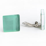 Statement Clip Ohrringe aus Glas • 20mm Statement Clip Ohrringe aus Glas • 20mm