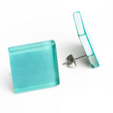 Statement Ohrringe aus Glas • 20mm Statement Ohrringe aus Glas • 20mm