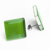Statement Ohrringe aus Glas • 20mm Statement Ohrringe aus Glas • 20mm