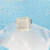 Foto von Square ring with 15mm stone • adjustable size