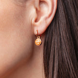 Foto von Hoop clip earrings with pendants • Mix & Match ear clips • 14mm
