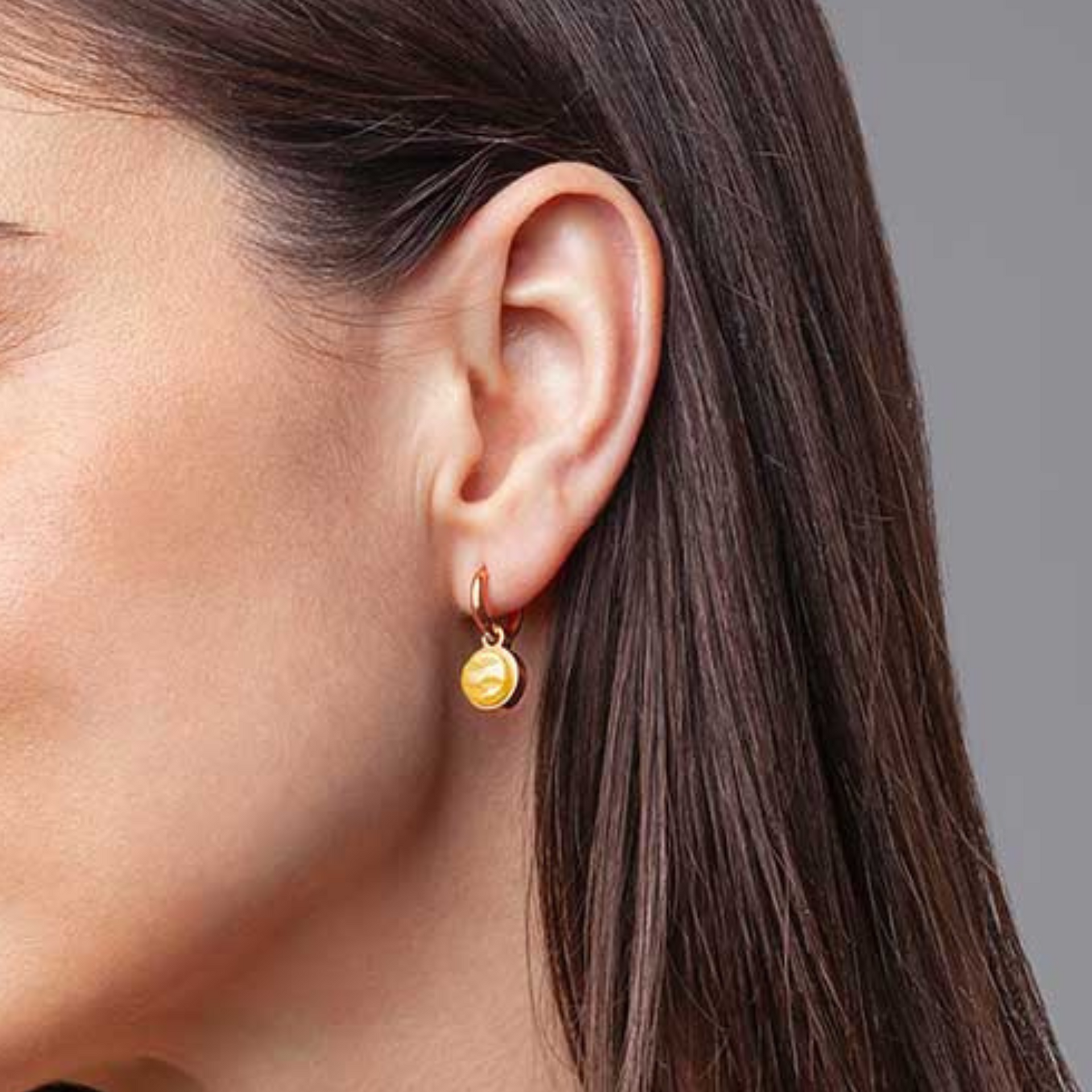 Foto von Hoop earrings with pendants • Mix & Match earrings • 12mm