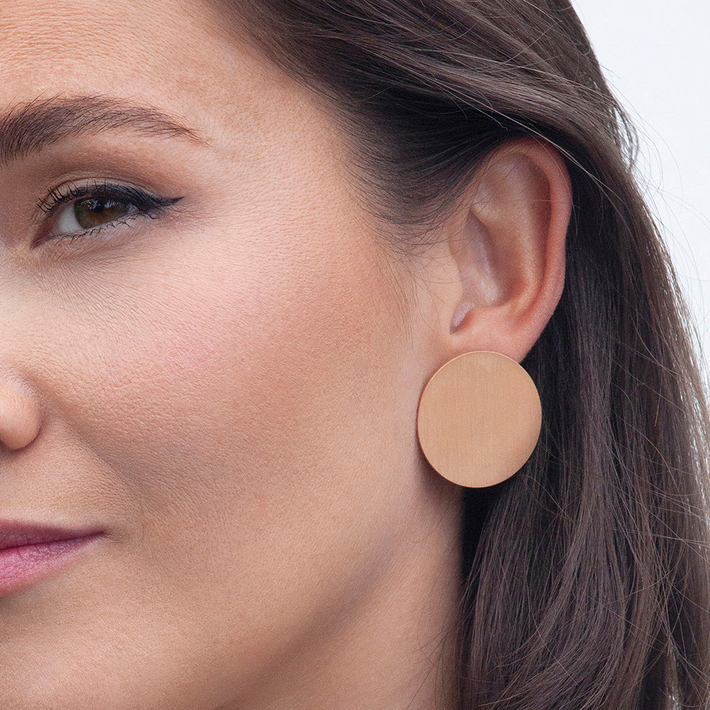 Foto von Große Ohrringe Edelstahl • 30mm