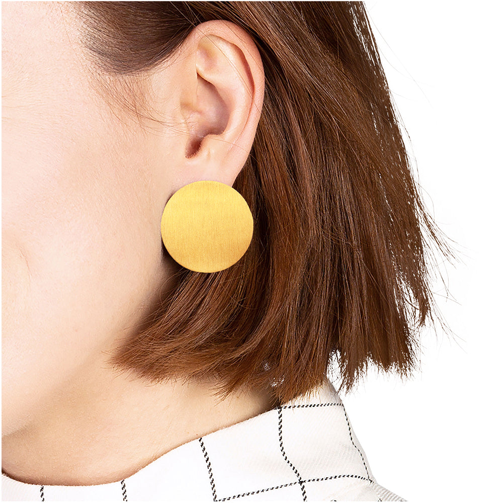 Foto von Large stainless steel earrings • 30mm