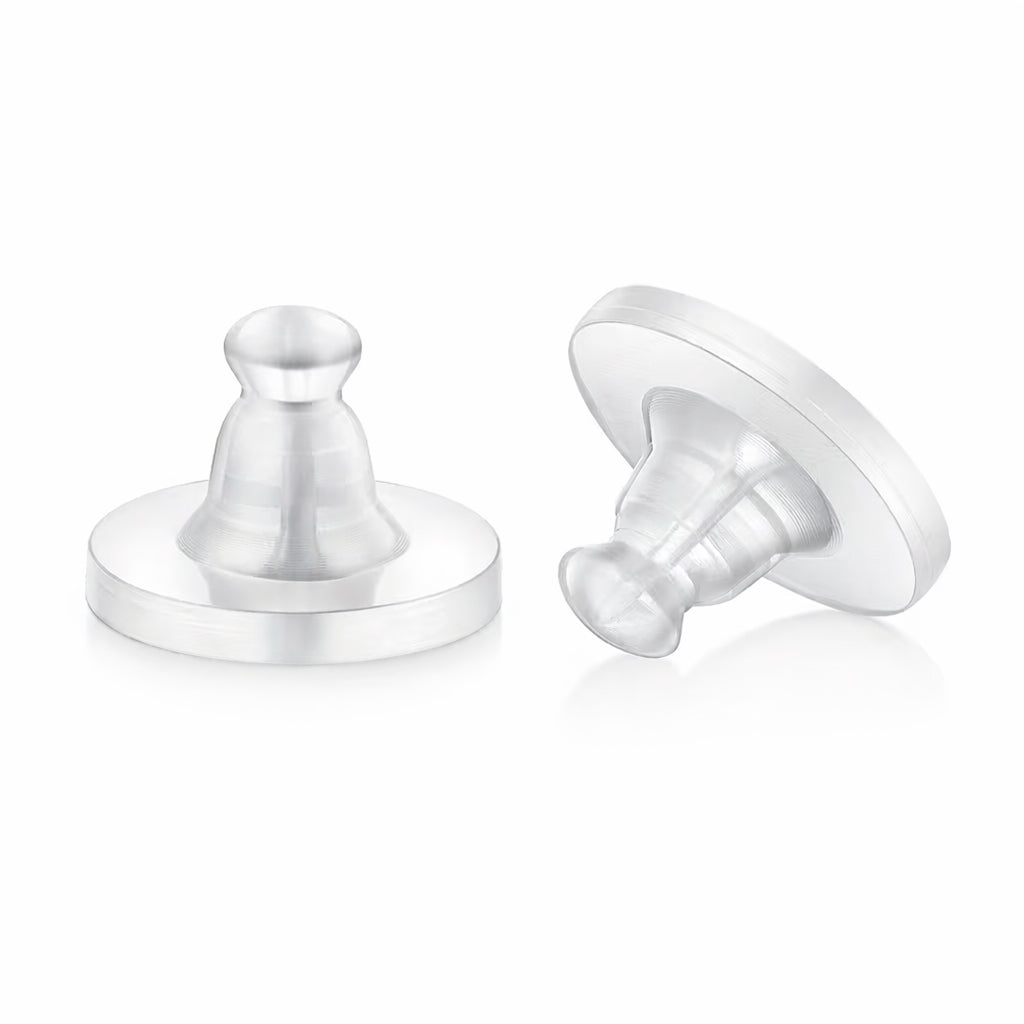 Foto von Silikon Stopper für Ohrstecker mit Platte