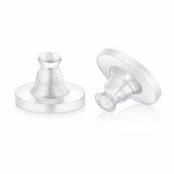 Silikon Stopper für Ohrstecker mit Platte