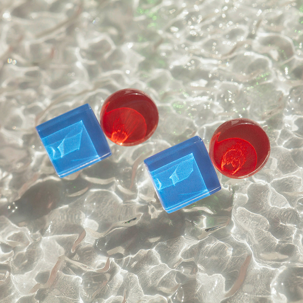 Foto von Geometrische Clip Ohrringe