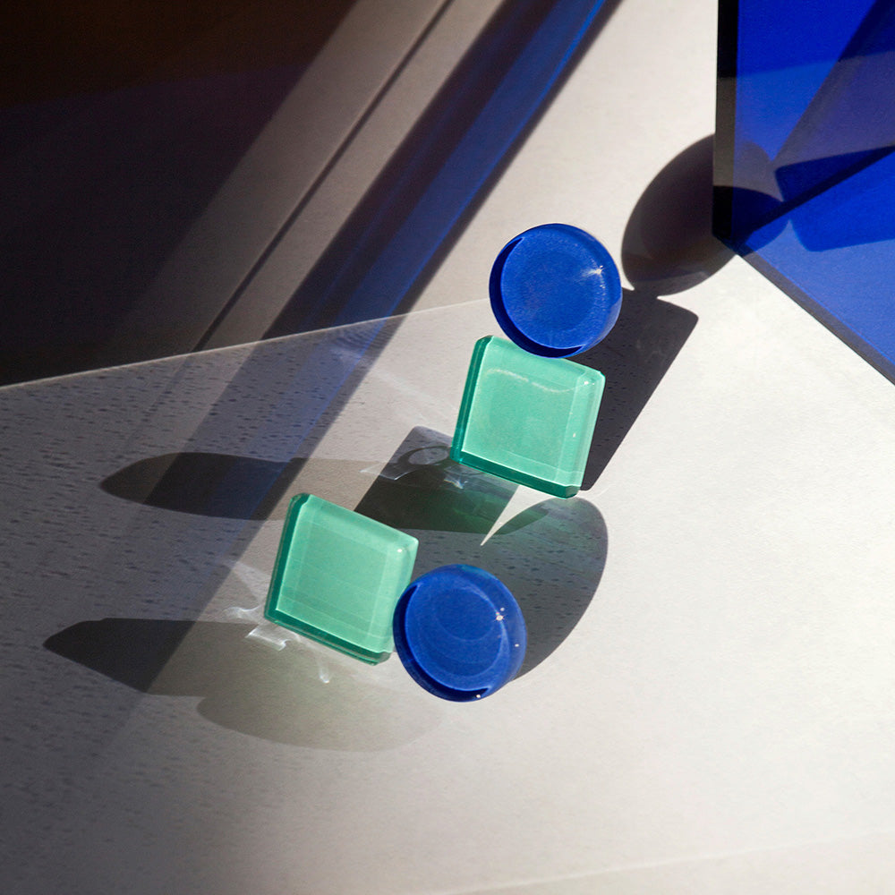 Foto von Geometrische Clip Ohrringe