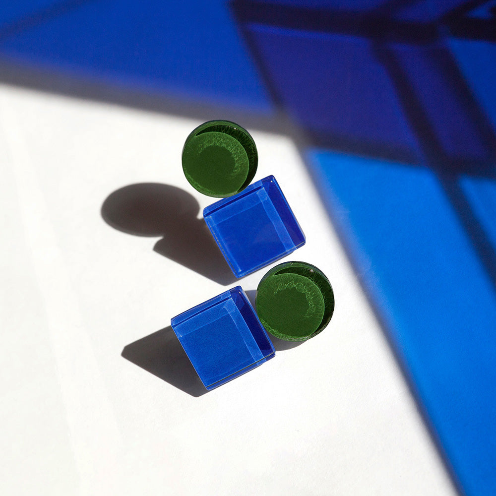 Foto von Geometrische Clip Ohrringe