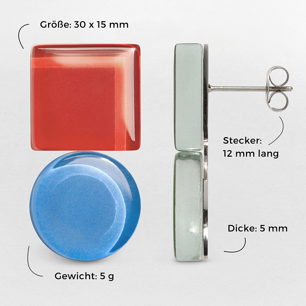 Foto von Geometric statement earrings