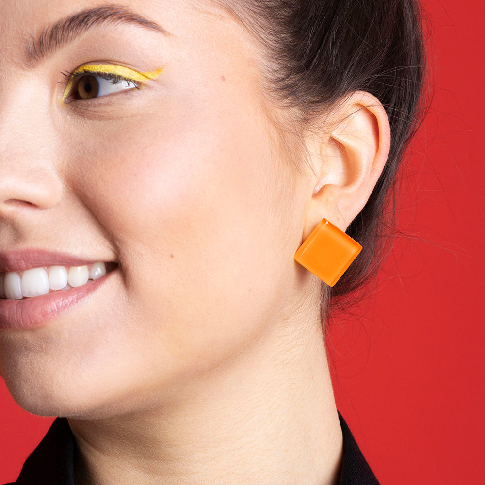 Foto von Statement glass earrings • 20mm