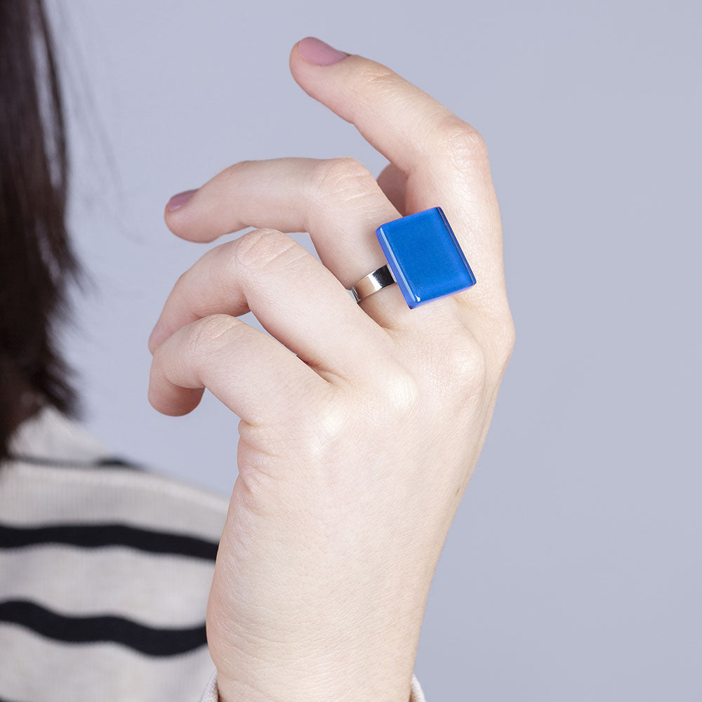 Foto von Statement ring with 20mm stone • adjustable size