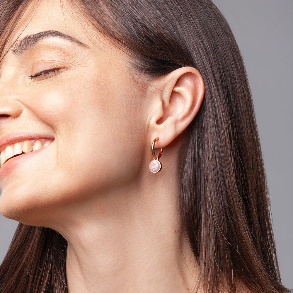 Foto von Hoop earrings with charms • Mix & Match earrings • 16mm