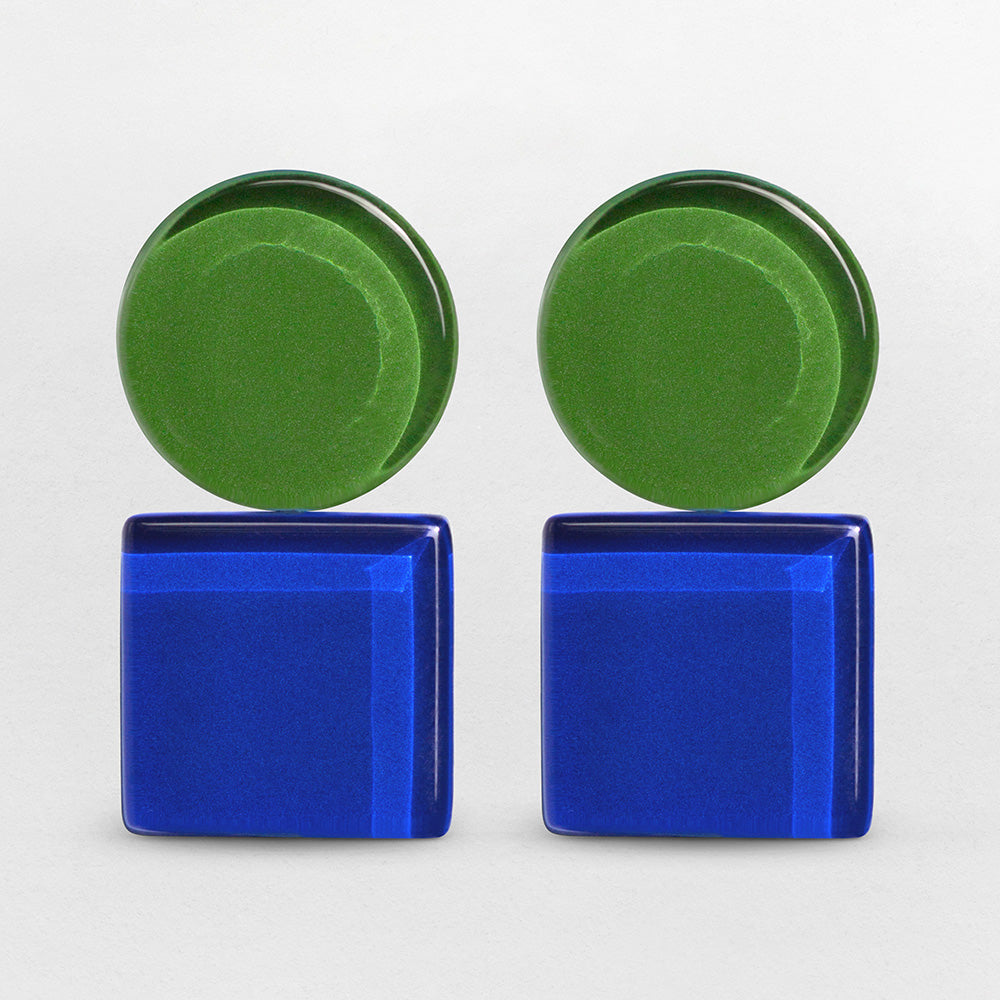 Geometrische Clip Ohrringe