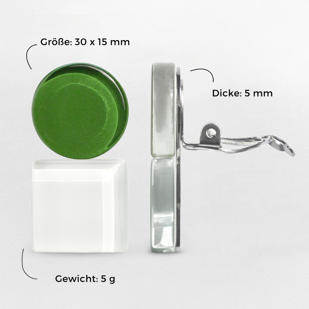 Foto von Geometrische Clip Ohrringe