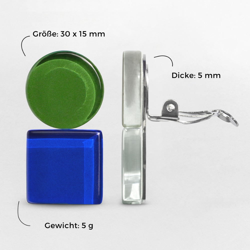 Foto von Geometrische Clip Ohrringe