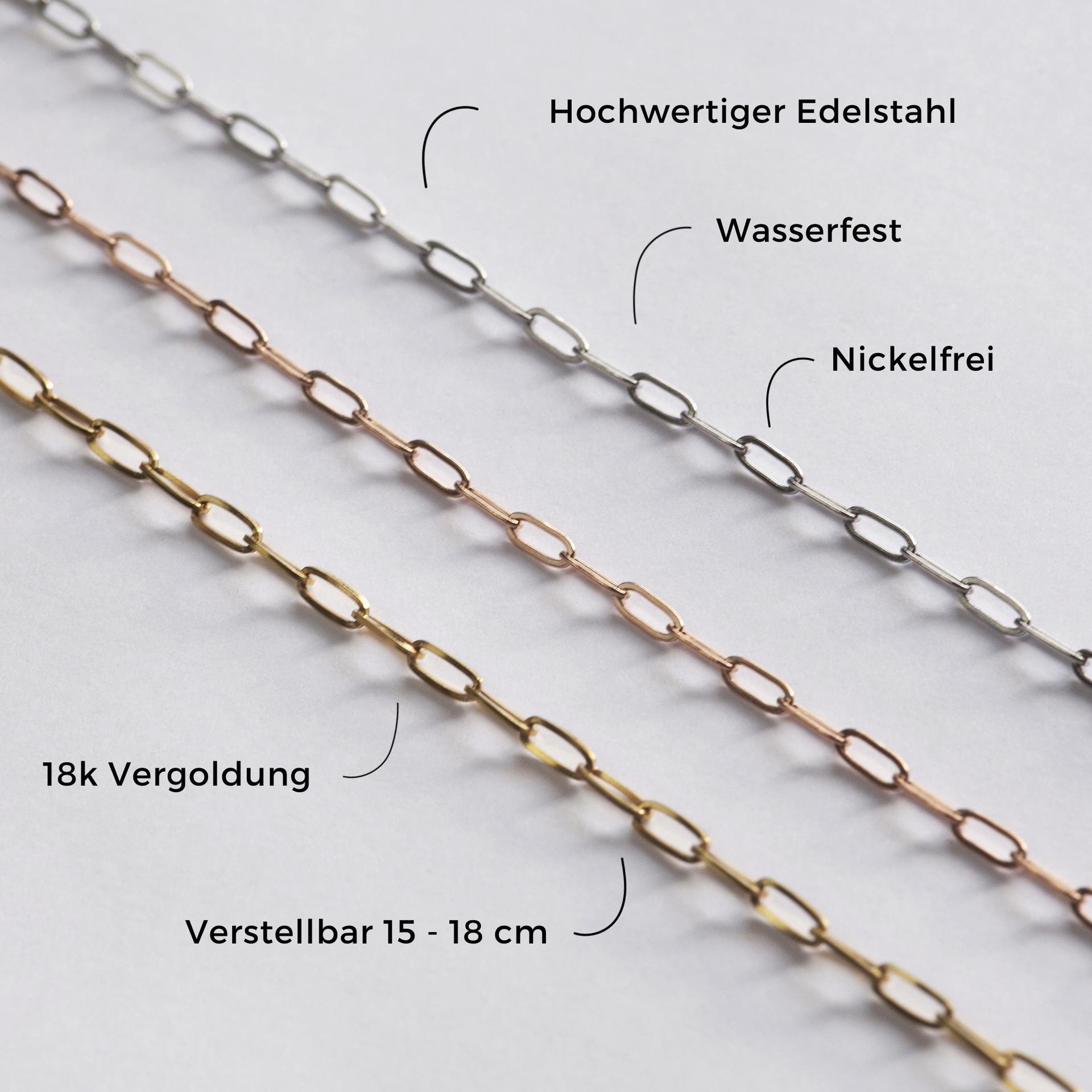 Foto von Filigranes Gliederarmband Edelstahl • verstellbar