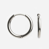Edelstahl Creolen Basic • Wasserfeste Ohrringe Edelstahl Creolen Basic • Wasserfeste Ohrringe