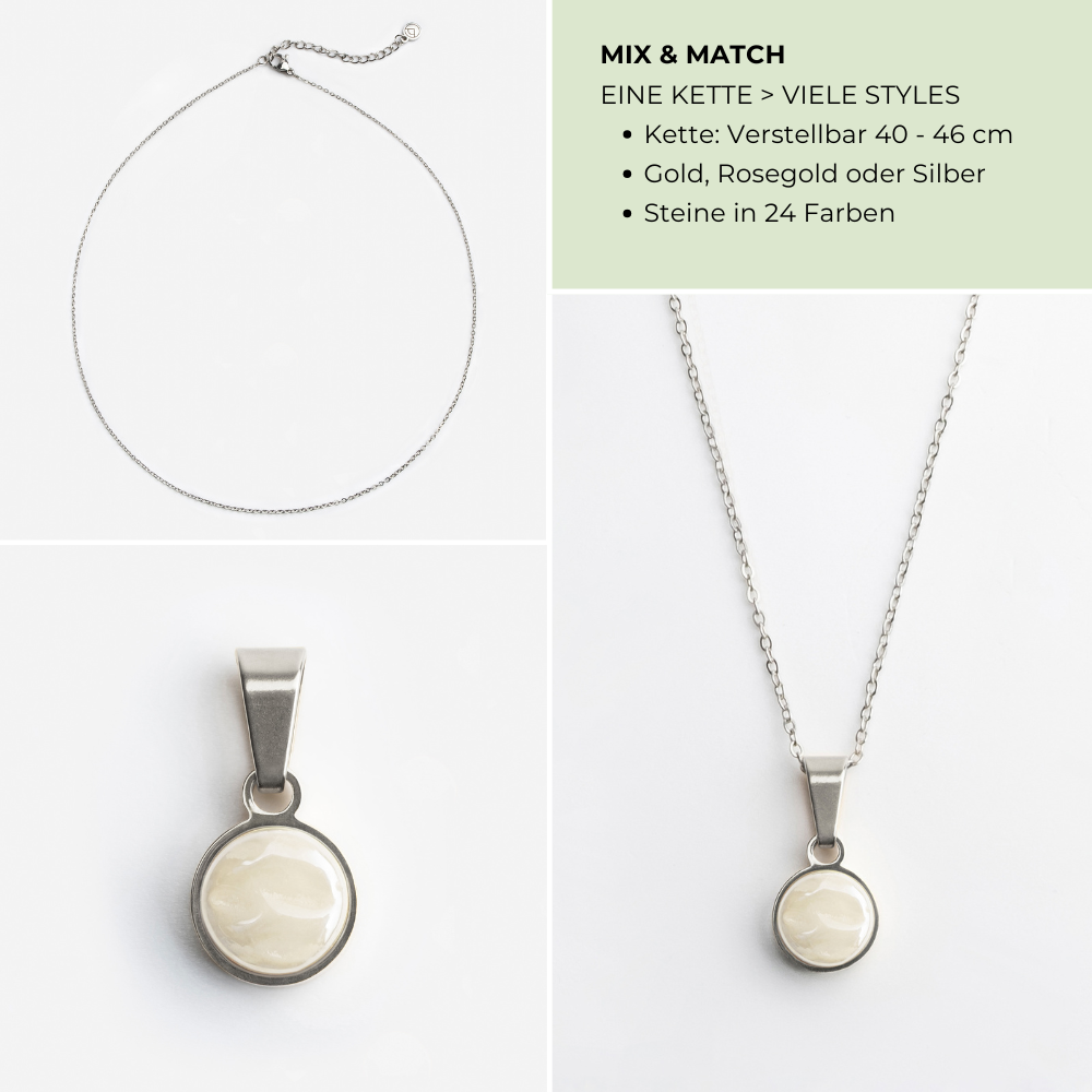 Foto von Fine stainless steel link chain • Mix & Match necklace