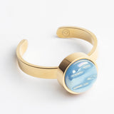 Verstellbarer Ring mit Stein • 8mm Verstellbarer Ring mit Stein • 8mm