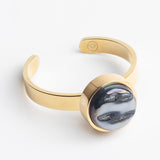 Verstellbarer Ring mit Stein • 8mm Verstellbarer Ring mit Stein • 8mm
