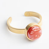 Verstellbarer Ring mit Stein • 8mm Verstellbarer Ring mit Stein • 8mm