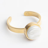 Verstellbarer Ring mit Stein • 8mm Verstellbarer Ring mit Stein • 8mm