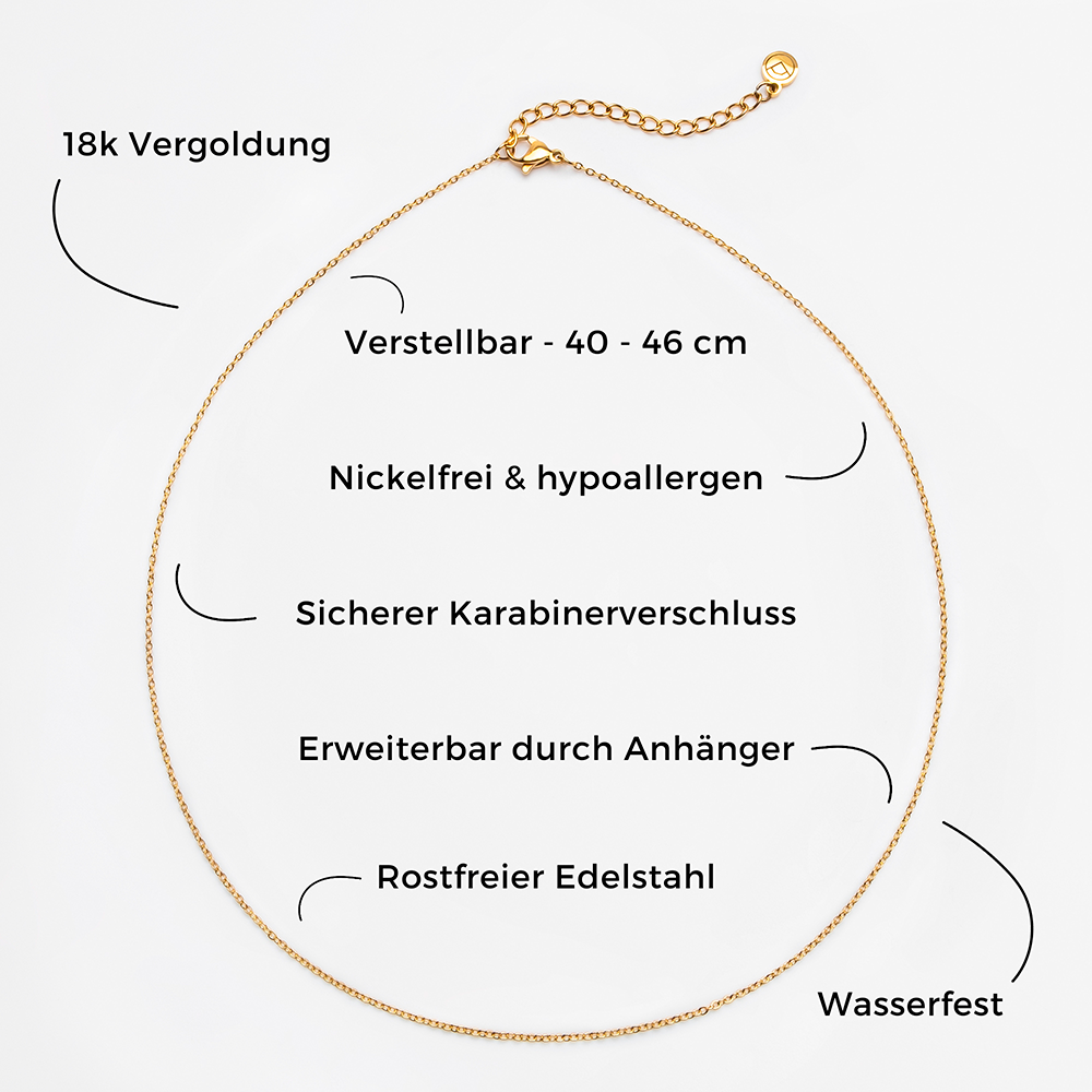 Foto von Fine stainless steel link chain • Mix & Match necklace