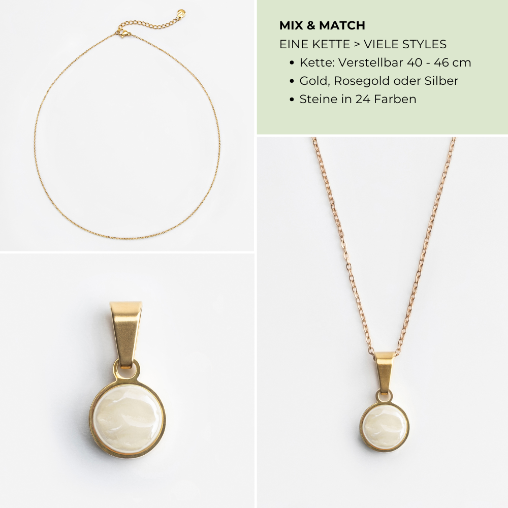 Foto von Fine stainless steel link chain • Mix & Match necklace