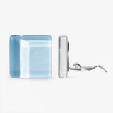 Statement Clip Ohrringe aus Glas • 20mm