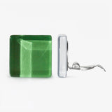 Statement Clip Ohrringe aus Glas • 20mm