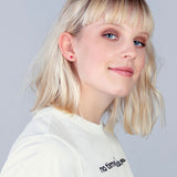 Foto von Minimalist ceramic earrings • 5mm