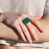 Foto von Statement ring with 20mm stone • adjustable size