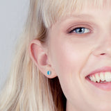 Foto von Minimalist ceramic earrings • 5mm