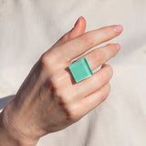 Foto von Statement ring with 20mm stone • adjustable size