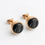 Edelstahl Ohrstecker mit Stein • Perlmuttoptik  • 8mm Edelstahl Ohrstecker mit Stein • Perlmuttoptik  • 8mm