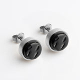Edelstahl Ohrstecker mit Stein • Perlmuttoptik  • 8mm Edelstahl Ohrstecker mit Stein • Perlmuttoptik  • 8mm