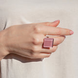 Foto von Statement ring with 20mm stone • adjustable size