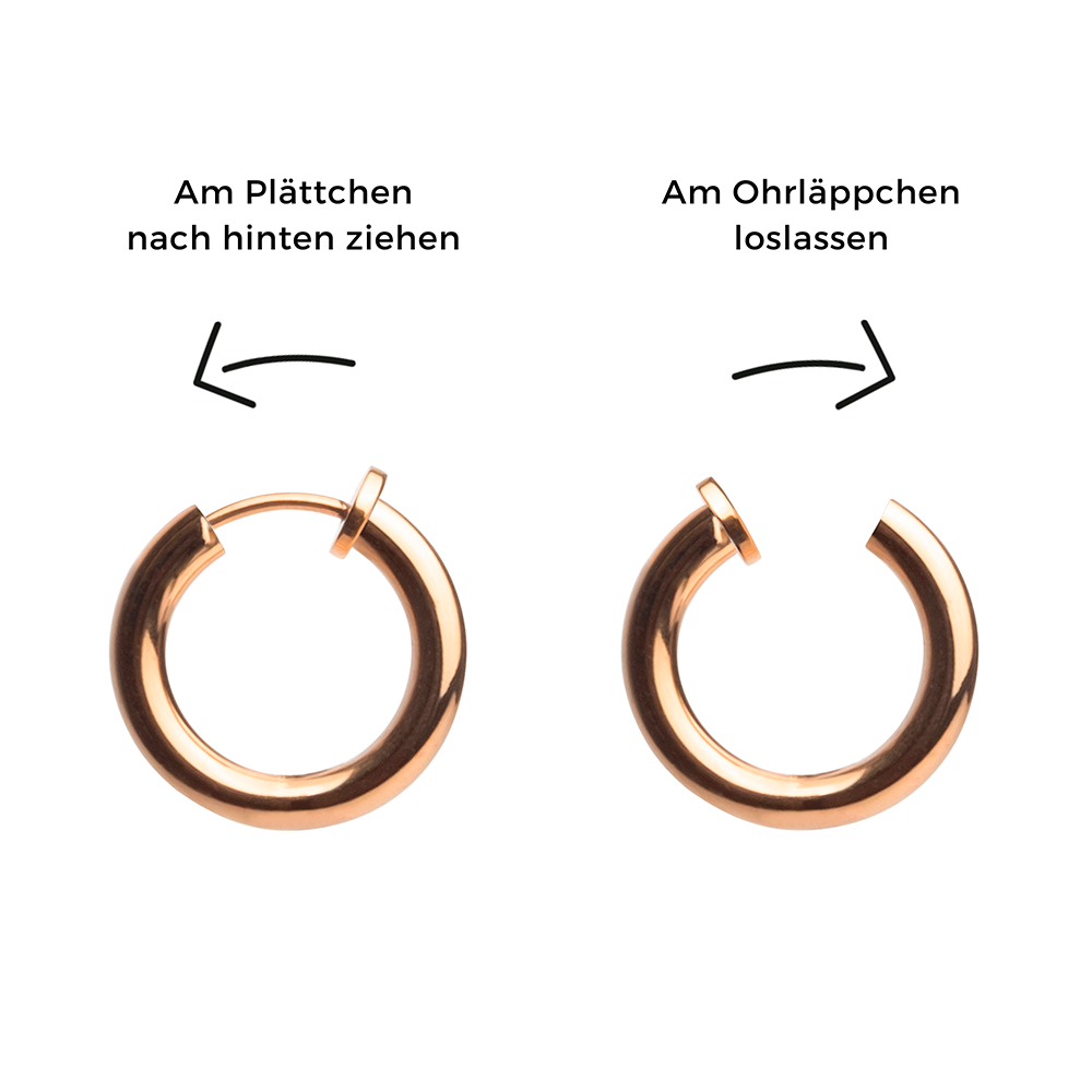 Foto von Basic Creolen Clips • Minimalistische Ohrringe