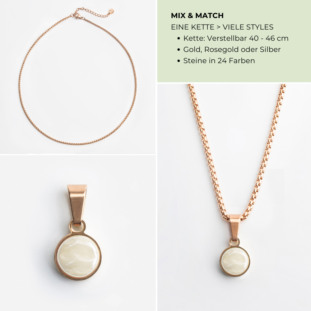 Foto von Stainless steel snake chain • Mix & Match necklace