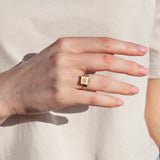 Foto von Kleiner Ring mit Stein 10mm • größenverstellbar