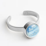 Verstellbarer Ring mit Stein • 8mm Verstellbarer Ring mit Stein • 8mm
